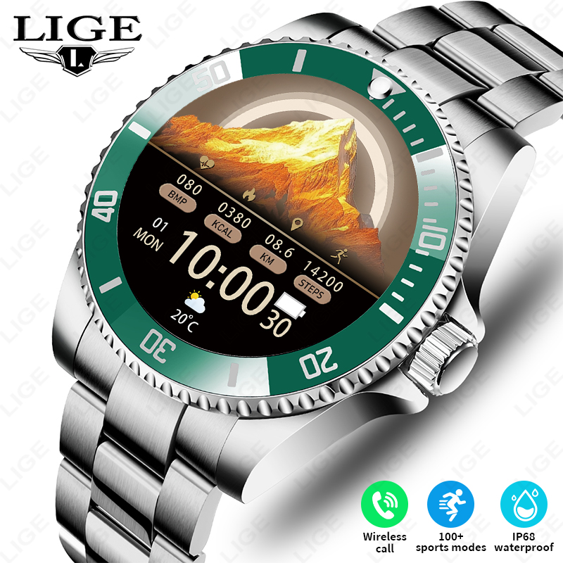 Luxury Watch In The World - LIGE Новые Смарт-часы для мужчин Bluetooth-вызов