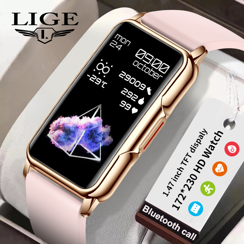 Luxury Watch In The World - Смарт-браслет LIGE 2026 для женщин: фитнес-трекер,