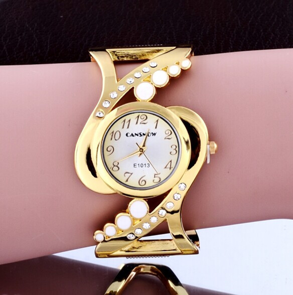 Luxury Watch Diamond - Роскошные женские часы с золотым браслетом,