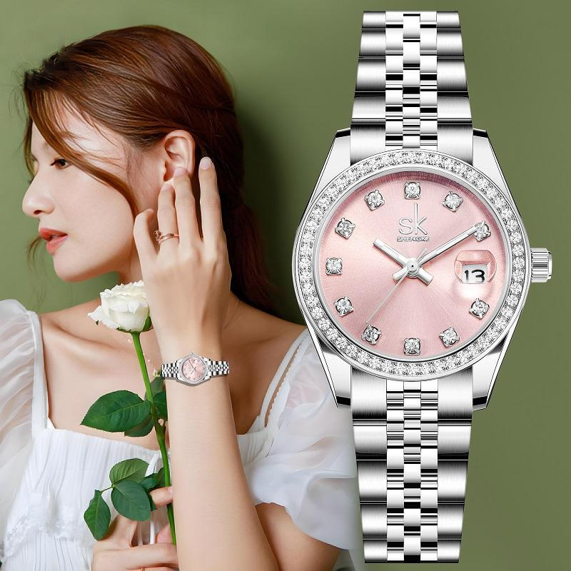 Luxury Watch Diamond - Модные женские часы UTHAI CQ484, легкие