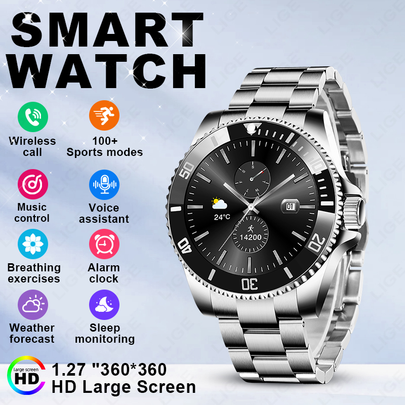Смарт-часы LIGE 2026 с HD-экра – обзор и цена Luxury Watch On Wrist