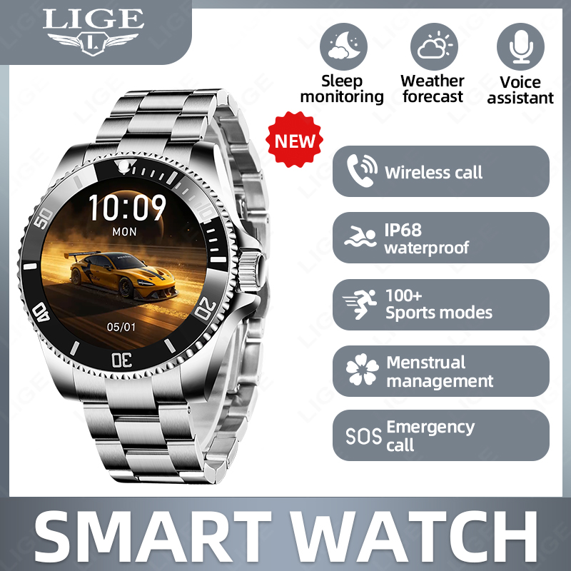 Смарт-часы LIGE для бизнеса, м – обзор и цена Luxury Watch On Wrist