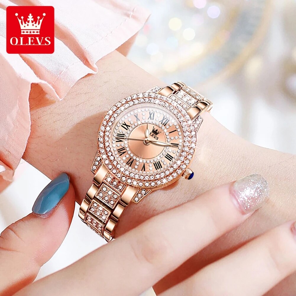 Женские кварцевые часы с брилл – обзор и цена Luxury Watch Diamond