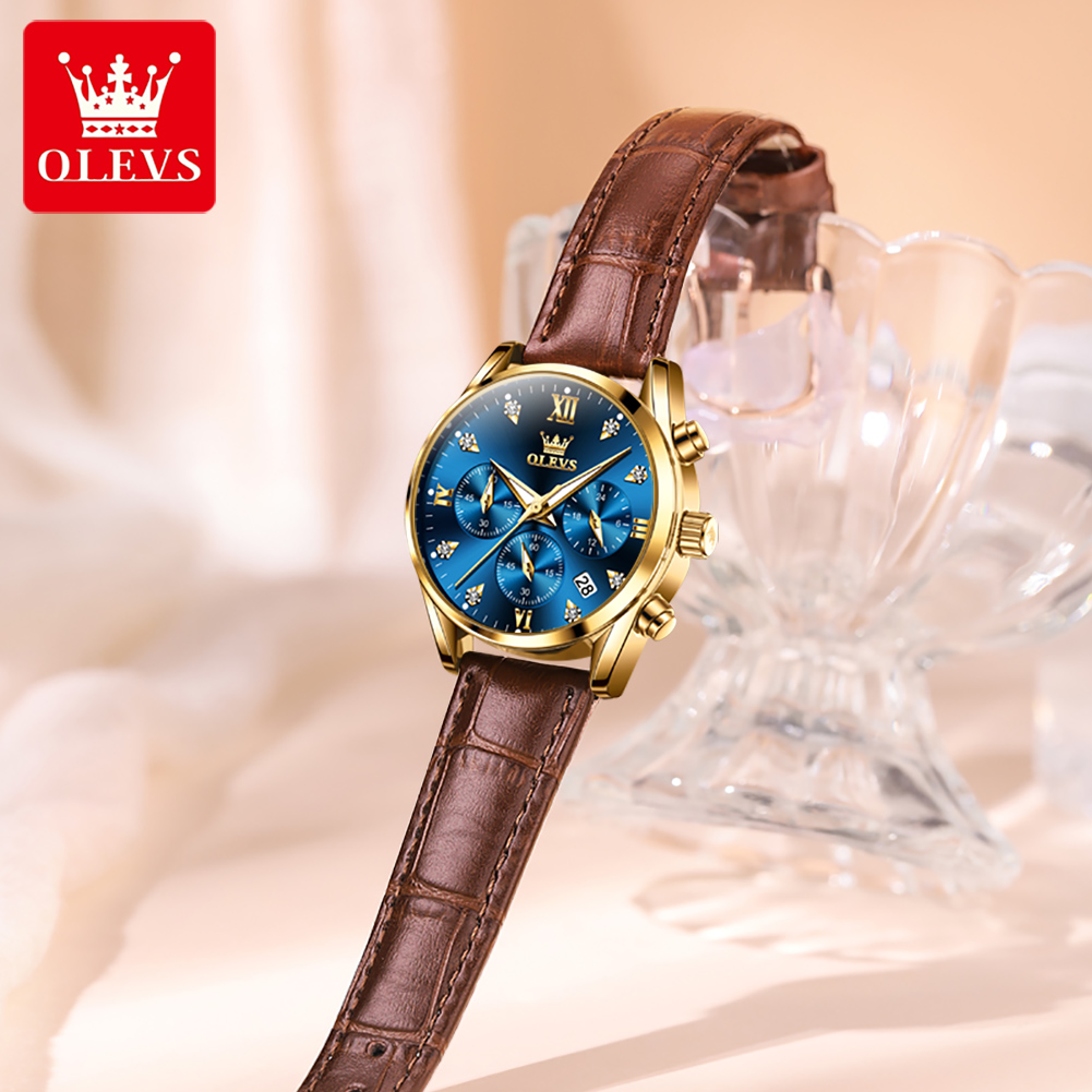 OLEVS 5523, оригинальные бренд – обзор и цена Luxury Watch Leather Strap