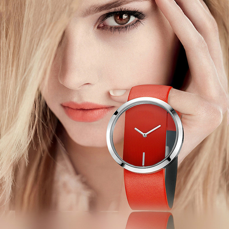 Часы наручные женские прозрачн – обзор и цена Luxury Watch Leather Strap
