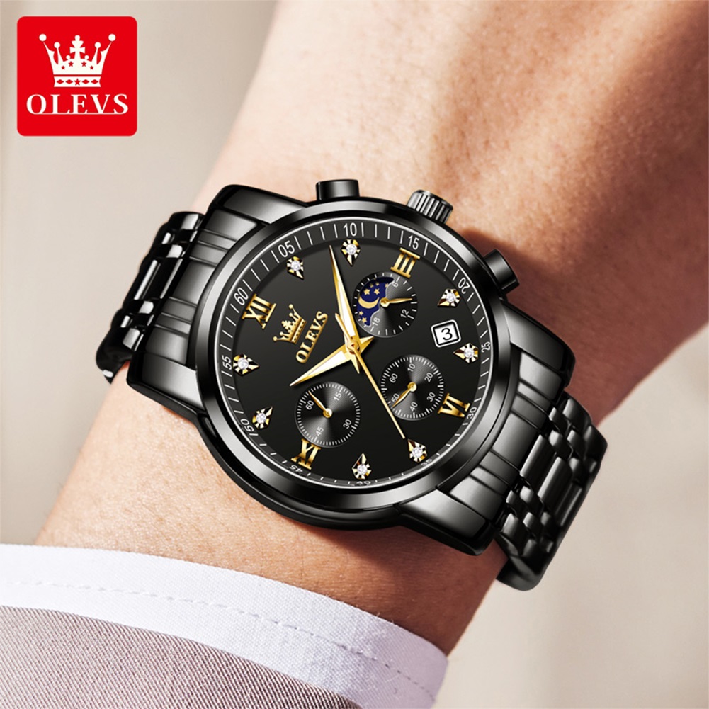 OLEVS Популярные мужские часы  – обзор и цена Luxury Watch Display