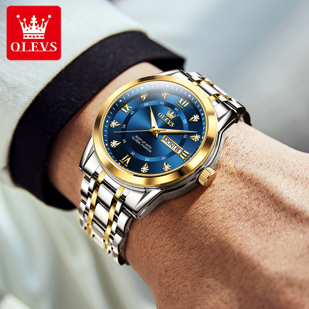 OLEVS брендовые модные мужские – обзор и цена Luxury Watch Display