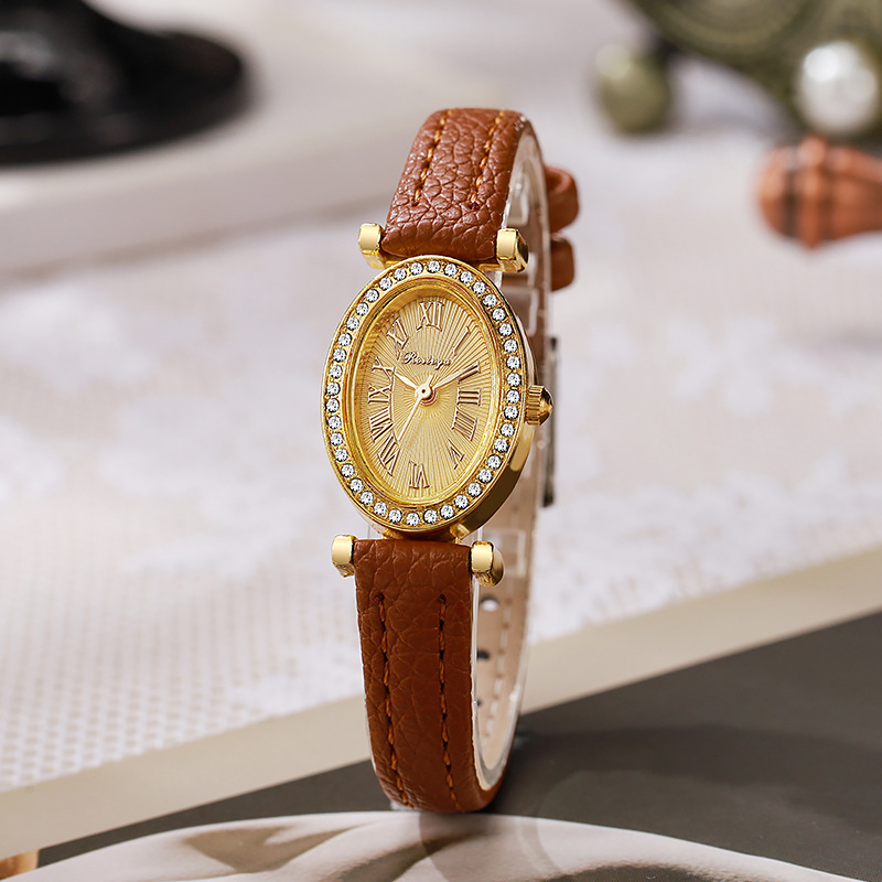 Роскошные женские часы с оваль – обзор и цена Luxury Watch Leather Strap