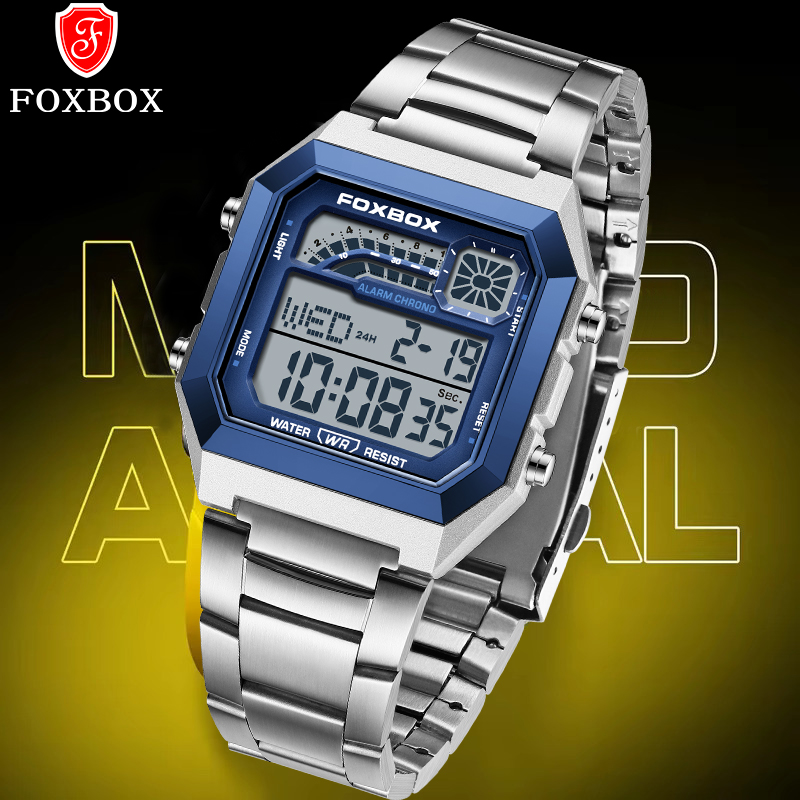 Мужские цифровые часы FOXBOX F – обзор и цена Luxury Watch Display