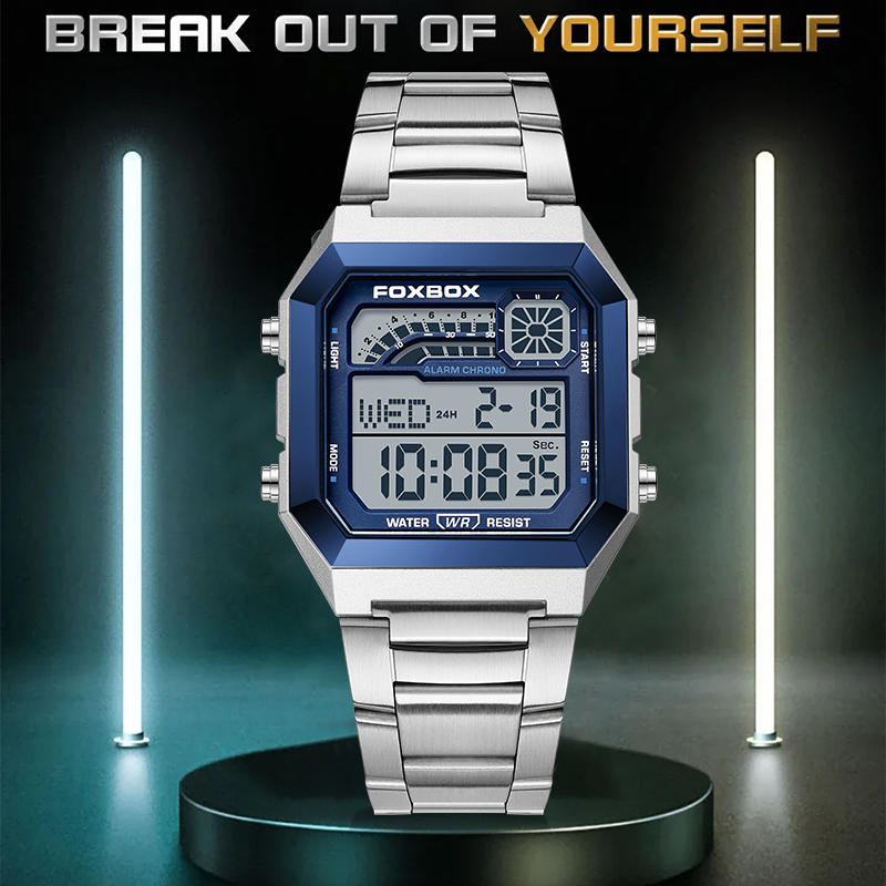 Мужские цифровые часы FOXBOX F – обзор и цена Luxury Watch Display