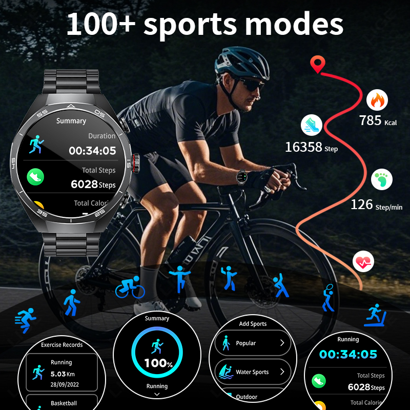 Новинка для Android TWS, музык – обзор и цена Luxury Watch On Wrist